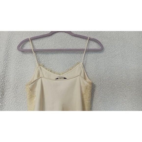 Club Monaco Womens Ivory V-Neck Lace Camisole Tank Top Size S/P Spaghetti Straps - Picture 9 of 10